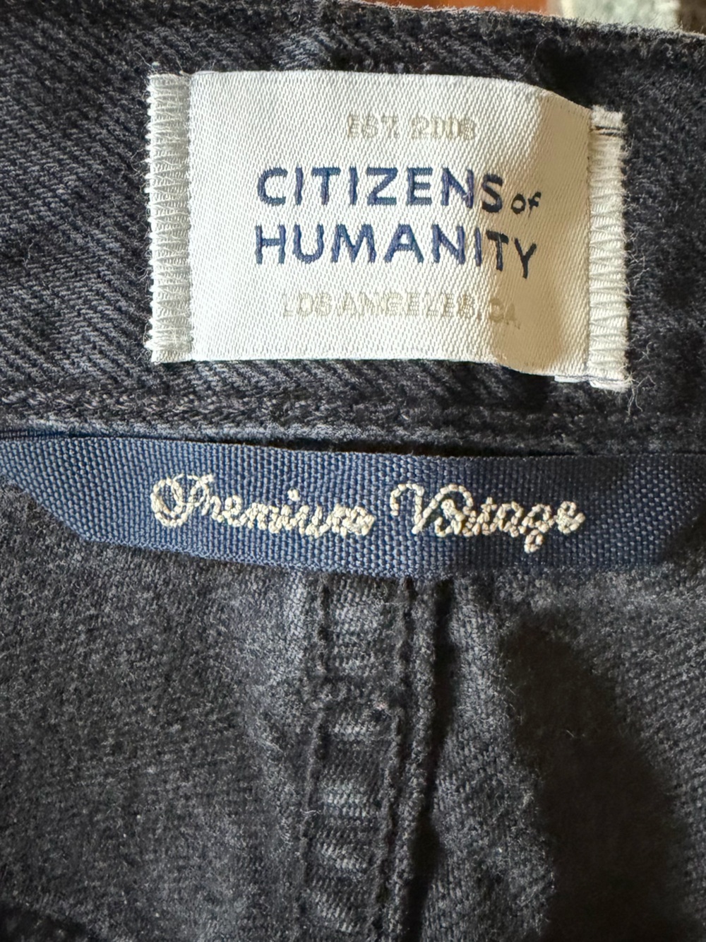Citizens Of Humanity Horseshoe Barrel Black Cropped Ankle Jeans - Picture 2 of 8